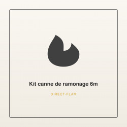 Kit canne de ramonage 6m | Direct-Flam