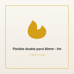 Flexible double paroi 80mm - 5m | Direct-Flam