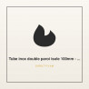 Tube inox double paroi isole 100mm - 0.5m | Direct-Flam