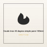 Coude inox 45 degres simple paroi 100mm | Direct-Flam